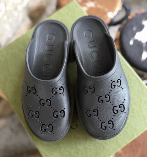 Gucci black logo slip - black,