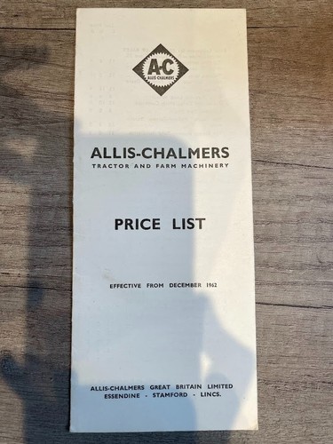 Allis chalmers price - allis,