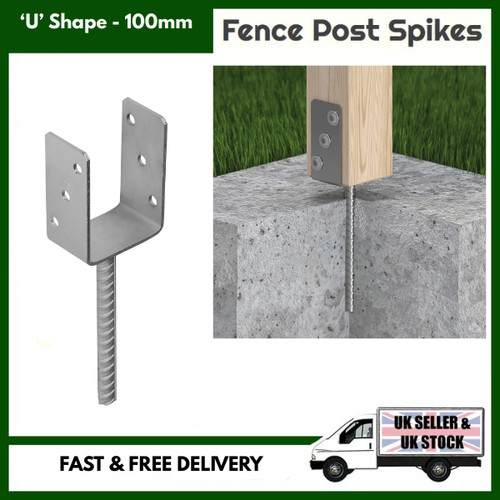 100mm concrete post support - 100mm, concrete-in