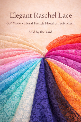 French floral polyester - french,