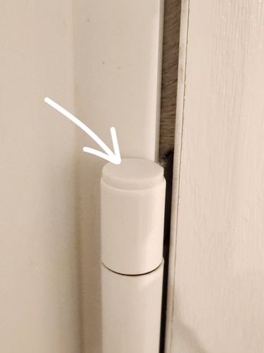Upvc 15mm door hinge cover - upvc,