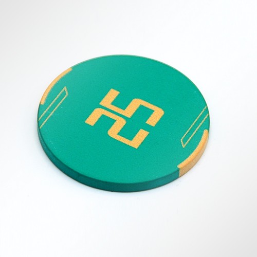 50pcs golden club ceramic - golden,