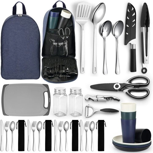 Camping cooking set - set,, 33pcs