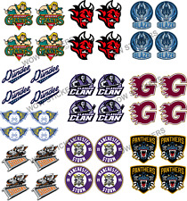 Ice Hockey Team Badges Logo Stickers  (Choose Team/Size/QTY)