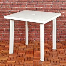 White Square Garden Plastic