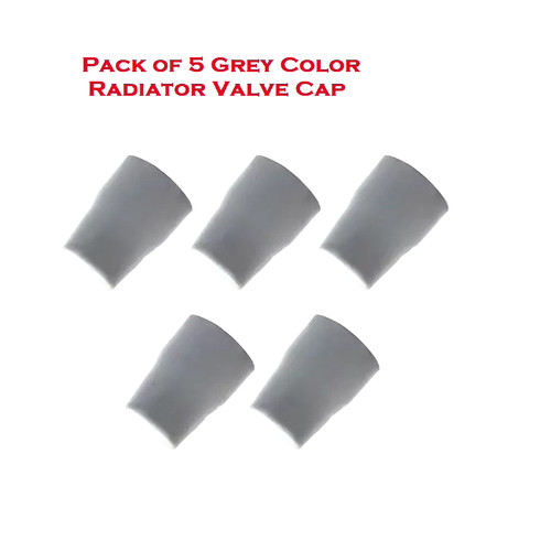 Grey radiator valve - radiator, cap