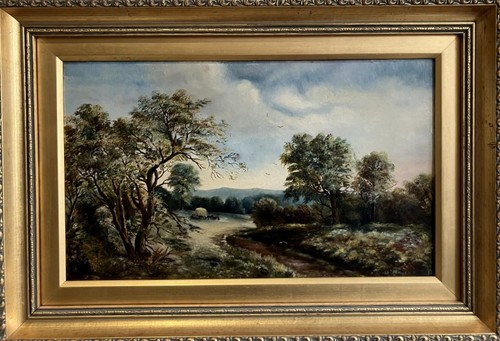 Antique oil painting old - oil,