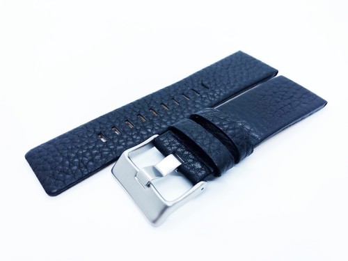 Black genuine leather strap - genuine,
