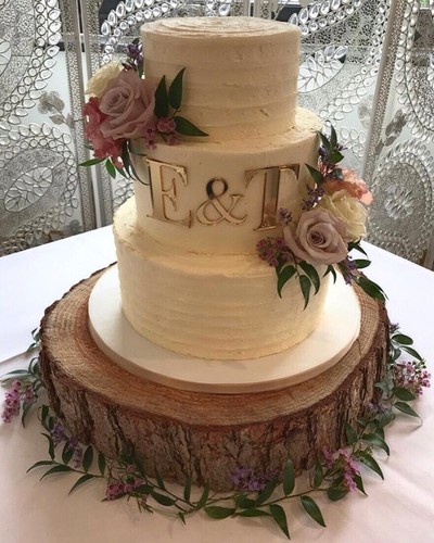 Rustic log slice - 15", (38cm)