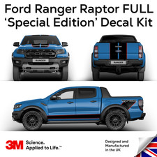 Ford Ranger Raptor Special Edition Black Red Raptor Side Stripe fits (2018-2022)