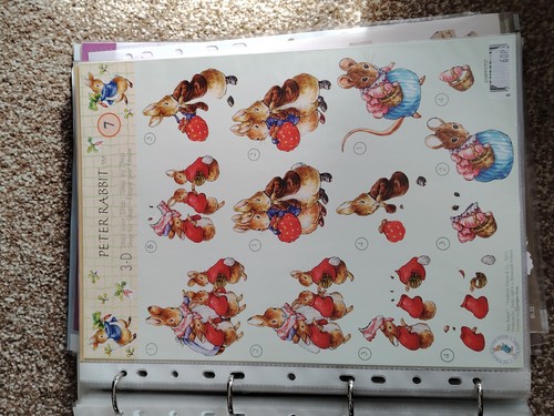 Peter rabbit decoupage - x,