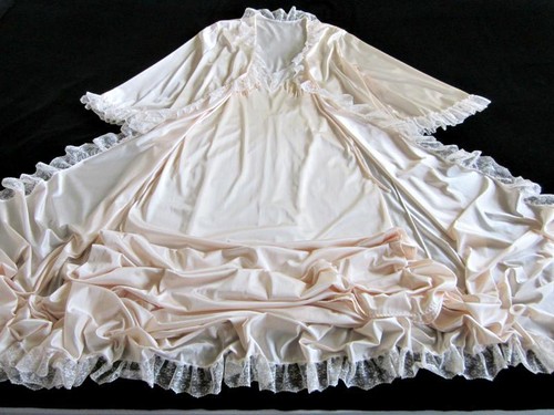 Vintage long nightgown - vintage, robe