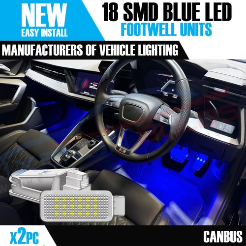 Led audi blue footwell - footwell, door