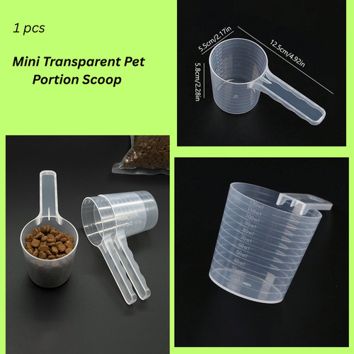 Transparent pet food - food, measuring