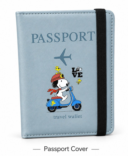 Blue passport cover - cover, dog