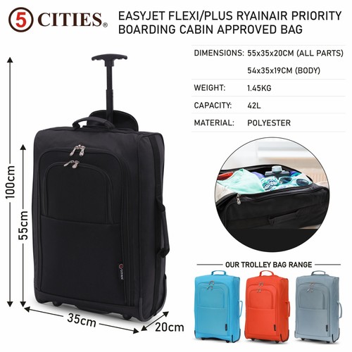 Hand luggage suitcase - luggage, 55x35x20