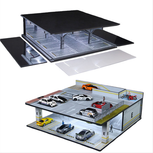 Diorama diecast garage - diorama,