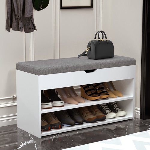Wooden shoe rack seating bench - rack,