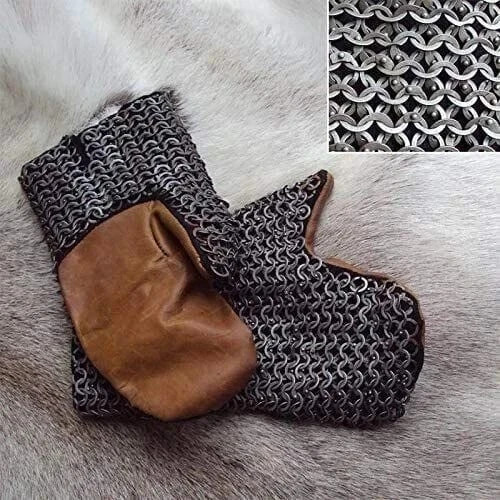 Chainmail gloves 9mm 18 - chainmail,