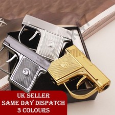 Lighter Jet Flame Gun/Pistol Cigarette Cigar Pipe BBQ Gift Butane Metal