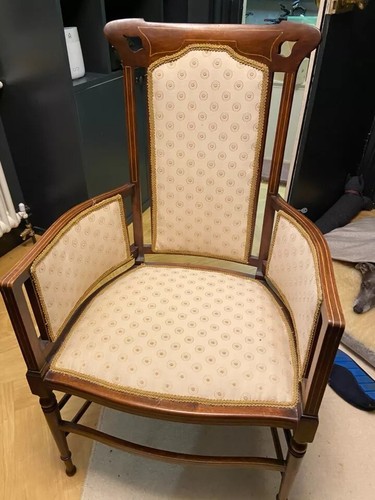 Edwardian mahogany fireside - mahogany,
