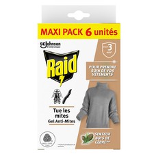 X6 Raid Gel Anti-Mites - Cedar Wood Scentor - Maxi Pack 6pcs Insecticide