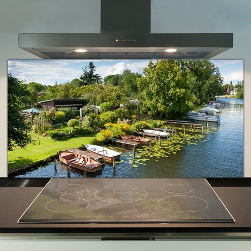 Glass kitchen splashback tile - splashback,