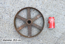 old vintage cast iron wheel -