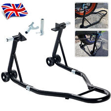 Heavy Duty Rear Motorcycle Paddock Stand Black Motorbike Stand Free Bobbin Hooks