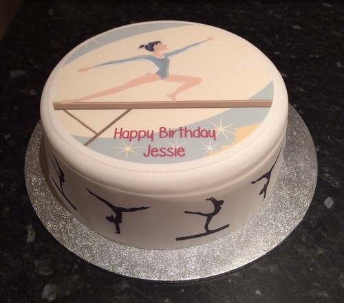 Gymnastics pre cut - gymnastics, edible