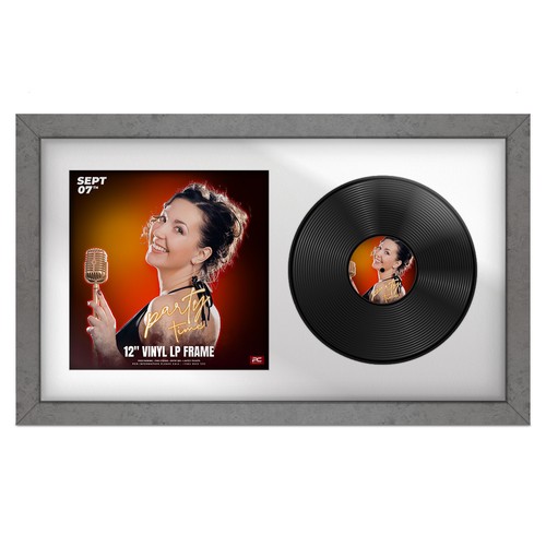 Vinyl record frame wall - vinyl,