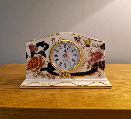 Vintage mason mantel clock - mantel, clock-