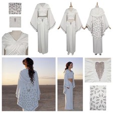 Star Wars Padmé Naberrie Cosplay Costume Roleplay Queen White Dress outfits