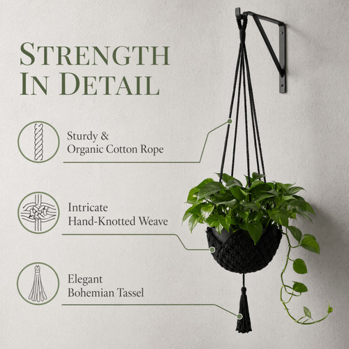 1xmacrame plant hanger garden - 1xmacrame,