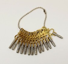 Pocket Watch Winding Key Set of 14 Keys For Antique Vintage Sizes 00 to 12