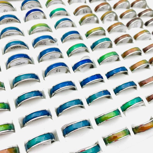 30pcs mood rings stainless - 30pcs,