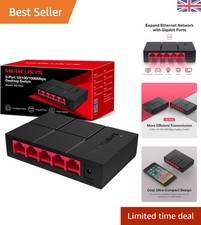 MS105G 5-Port Gigabit Network Switch: Ideal for Small Office & Dormitory Use