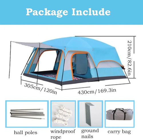 Camping tent with bedroom - tent, 2