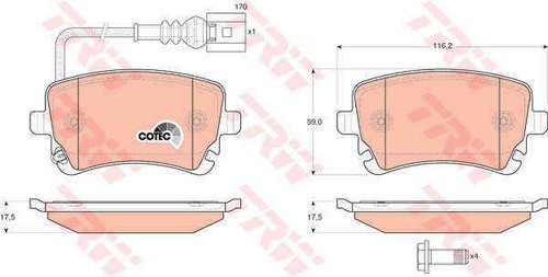 Brake pad set - brake, disc