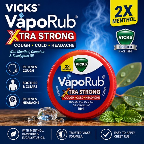 Vicks vaporub xtra strong 10g - strong,