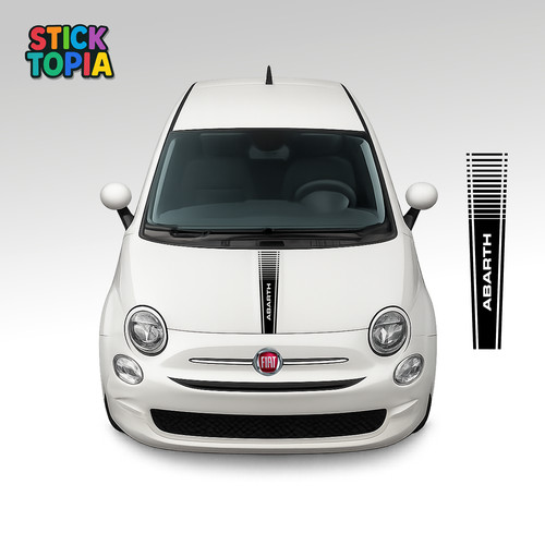 Fiat abarth 500 bonnet stripe - fiat,