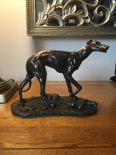 Hunting greyhound figurine - -,