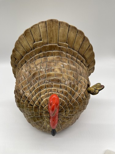 Vtg turkey soup gravy tureen - soup,