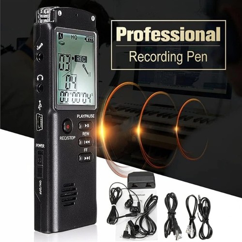 8gb lcd digital voice recorder - 8gb,