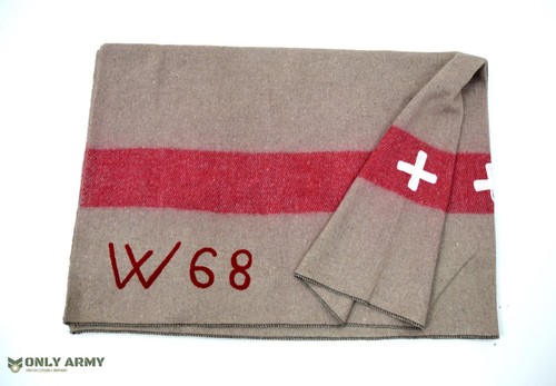 Swiss army wool blanket stripe - wool,