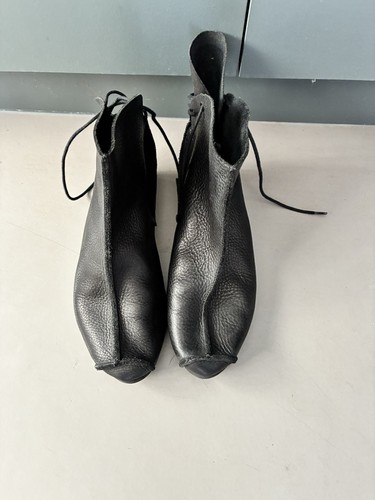 Trippen heel tie back black - x,