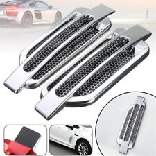 Chrome Car Bonnet Air Intake Flow Side Fender Vent Hood Scoop Cover Universal