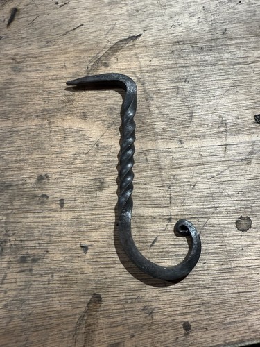 Hand forged twisted - steel, wall
