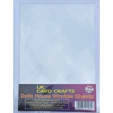 5 X Dolls House Clear Window