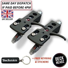 2 x Black Headshell With